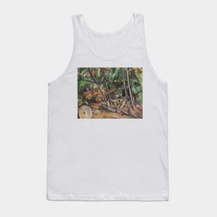 Millstone in the Park of the Chateau Noir by Paul Cezanne Tank Top